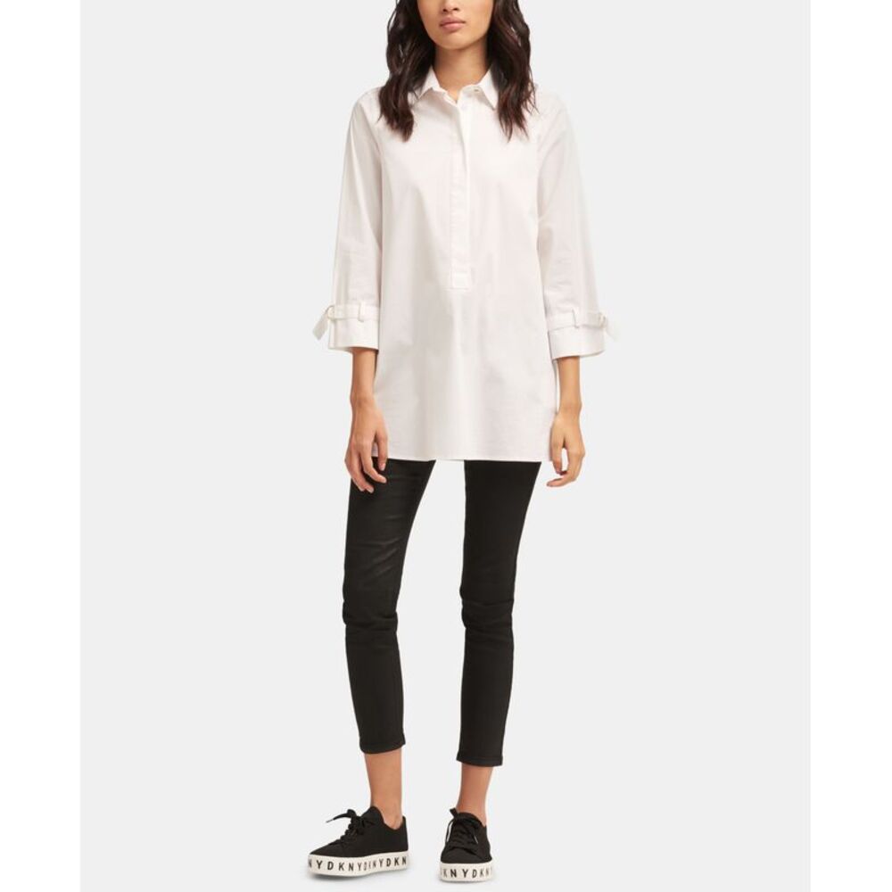 Donna Karan DKNY Strapping Hardware Sleeve Top